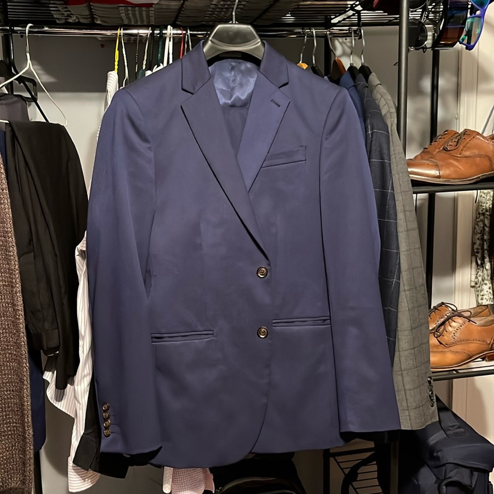 Blue JF slim fit suit